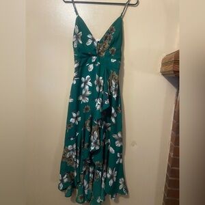 Floral Green Maxi Dress